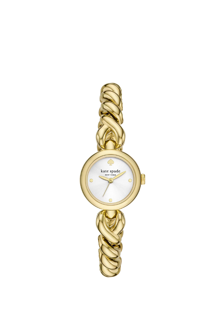 ( PREORDER ) Kate Spade Monroe Braid Twist Watch In Gold KSW1838