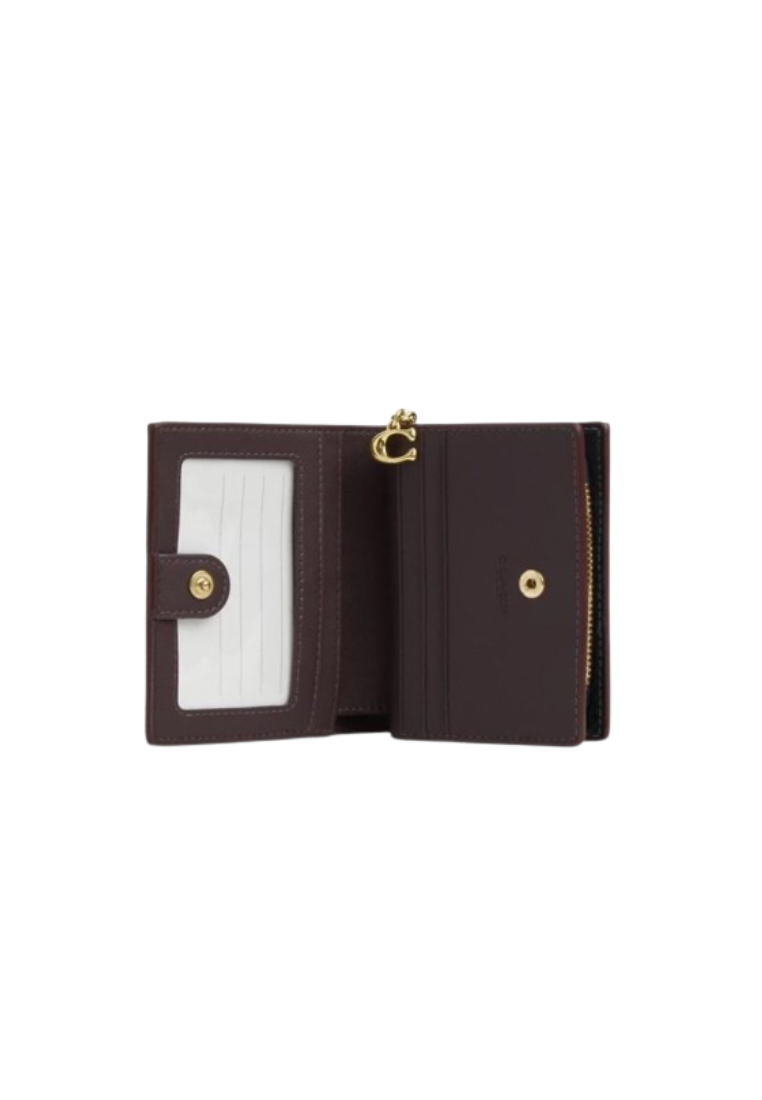 Coach Snap Wallet Heritage In Black CM216