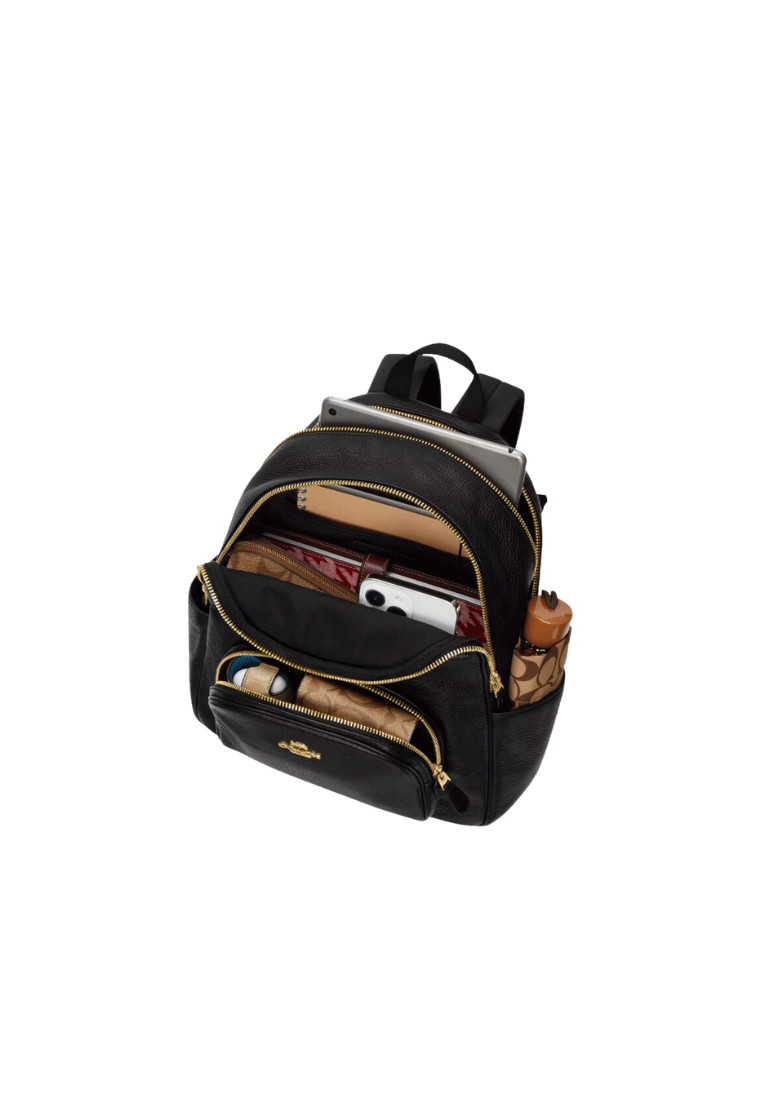 ( PREORDER ) Coach Court Backpack In Gold Black 5666