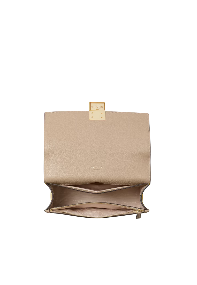 ( PREORDER ) Kate Spade Deco Color-blocked Chain Shoulder Bag In Tigers Eye Multi KK577