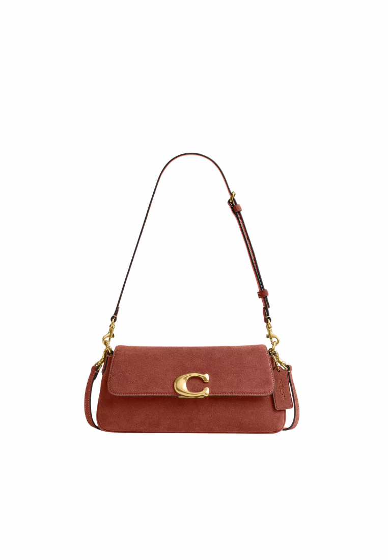 ( PREORDER ) Coach Jet Shoulder Bag In Brass Clay CDZ74