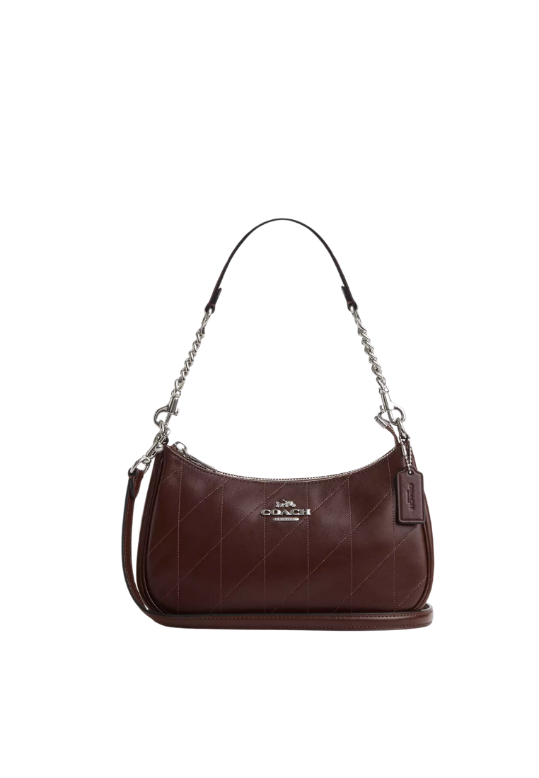 ( PREORDER ) Coach Teri With Quilting Shoulder Bag In Silver CDP32