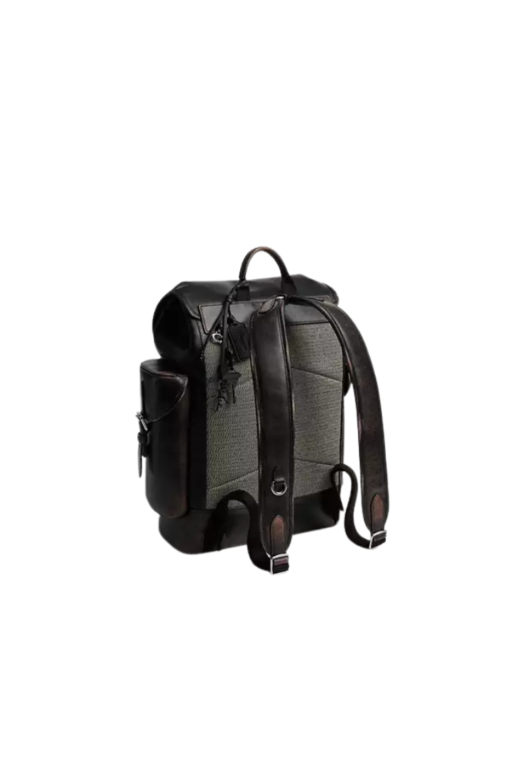 ( PREORDER ) Coach Hitch In Loved Leather Backpack In Light Tan CBF05