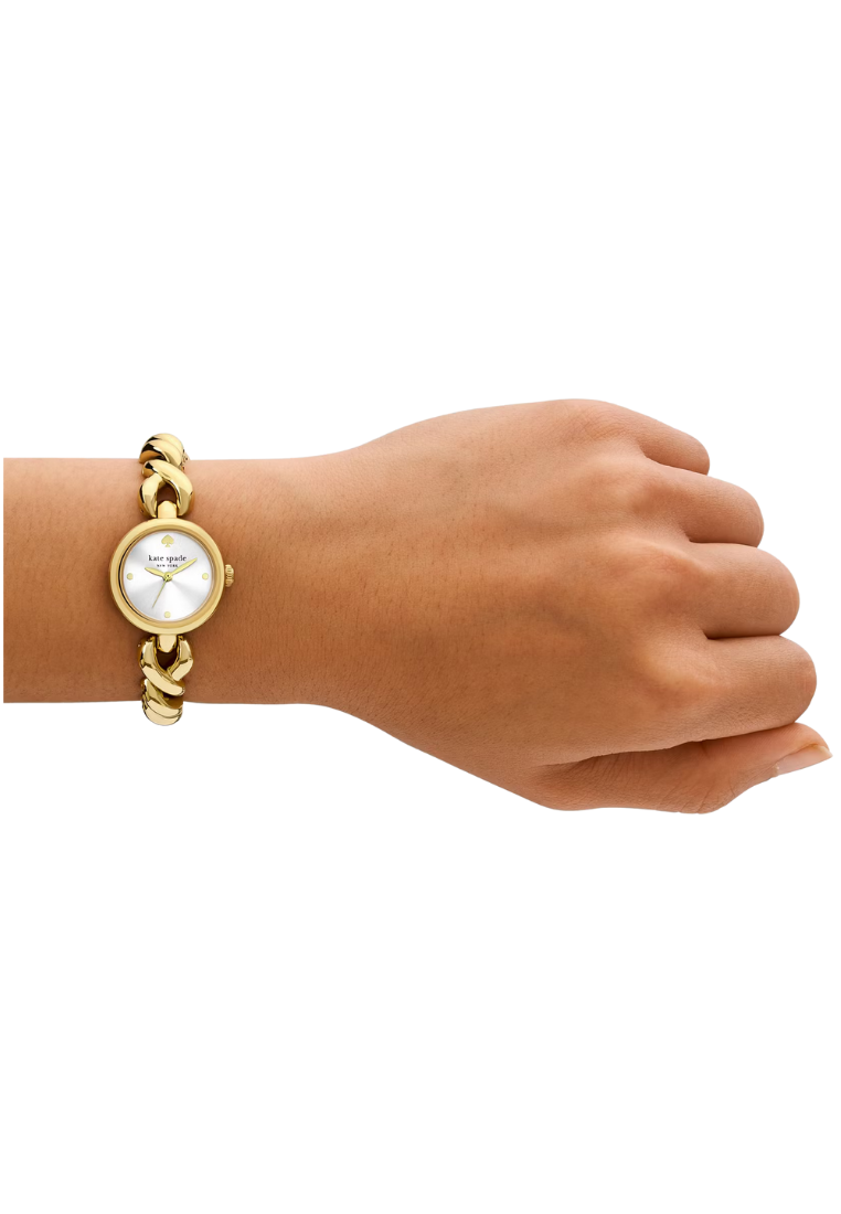 ( PREORDER ) Kate Spade Monroe Braid Twist Watch In Gold KSW1838