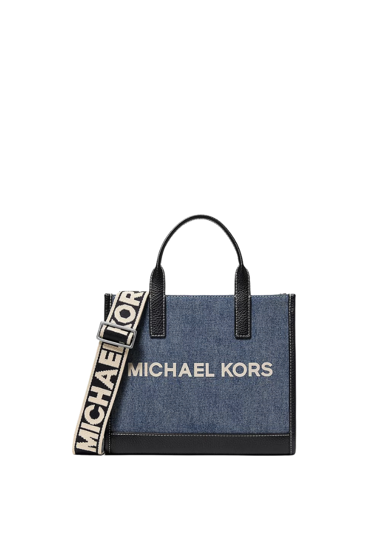 ( PREORDER ) Michael Kors Cooper Denim Convertible Crossbody Bag In Dark Violet Bluwsh 37S6LCOT3C