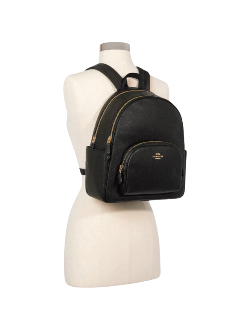 ( PREORDER ) Coach Court Backpack In Gold Black 5666