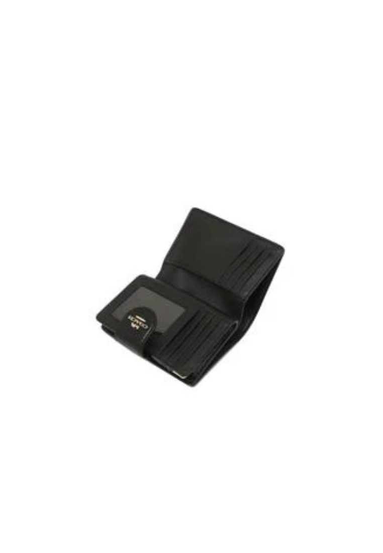 Coach Signature Medium C0082 Corner Zip Wallet In Khaki Black