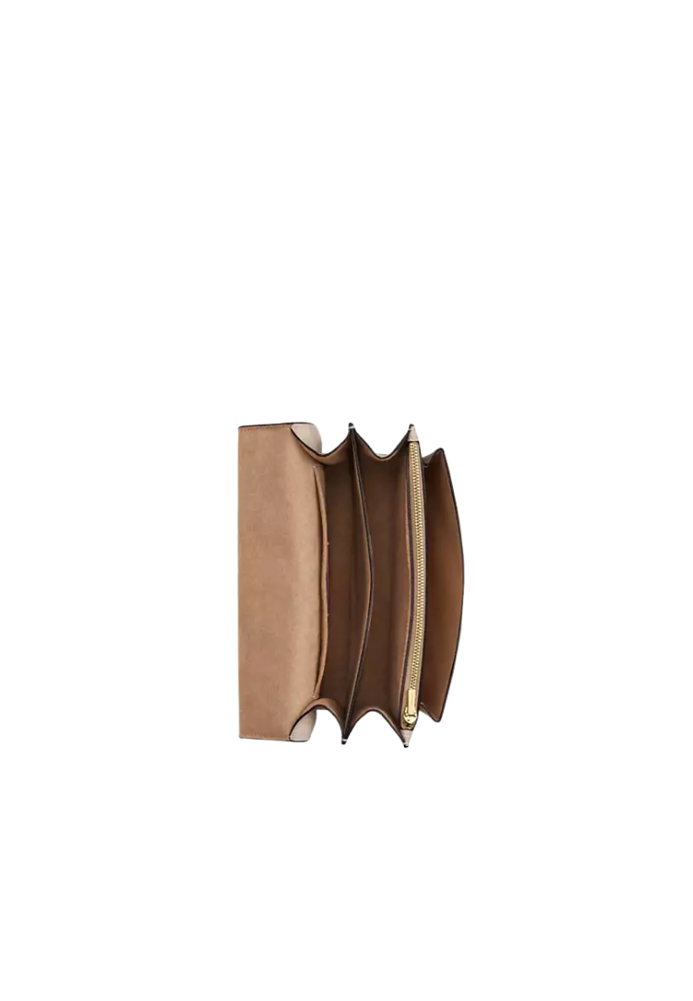( PREORDER ) Coach Klare In Blocked Signature Canvas Crossbody Bag In Gold Sand Tan CY678