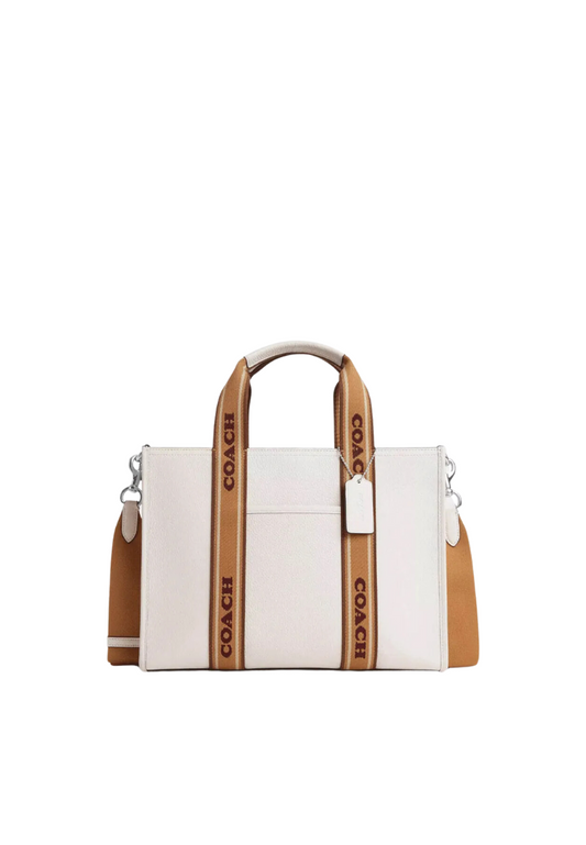 ( PREORDER ) Coach Smith Tote Bag In Silver Chalk Multi CU997