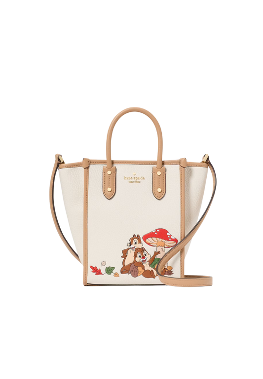 ( PREORDER ) Kate Spade Ella Disney X KSNY Chip N Dale Mini Tote Bag In Meringue Multi KL749