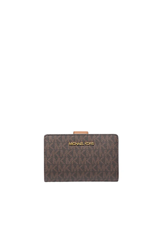 Michael Kors Medium Signature Logo Wallet In Brown 35F8GTVF2B