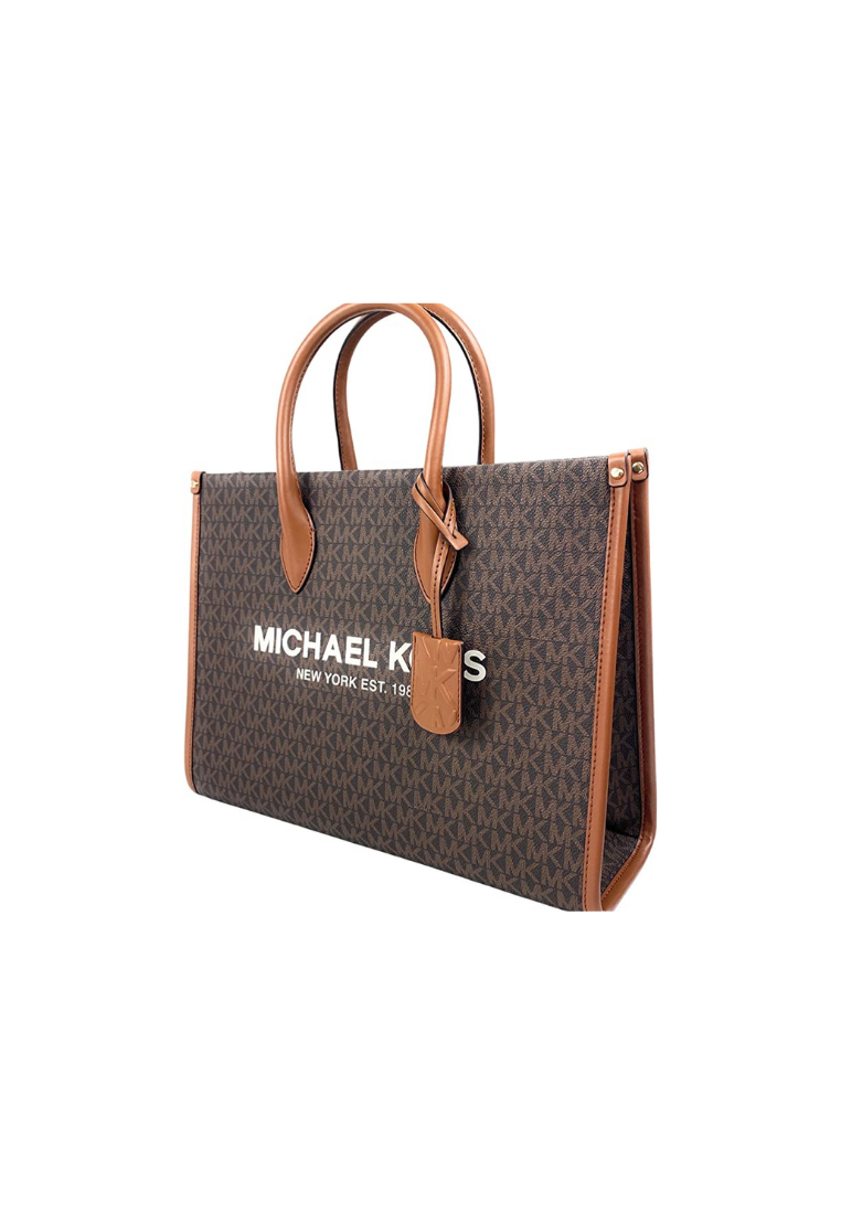 ( AS IS ) Michael Kors Mirella 35F2G7ZT2B Medium Tote Shoulder Bag In Brown