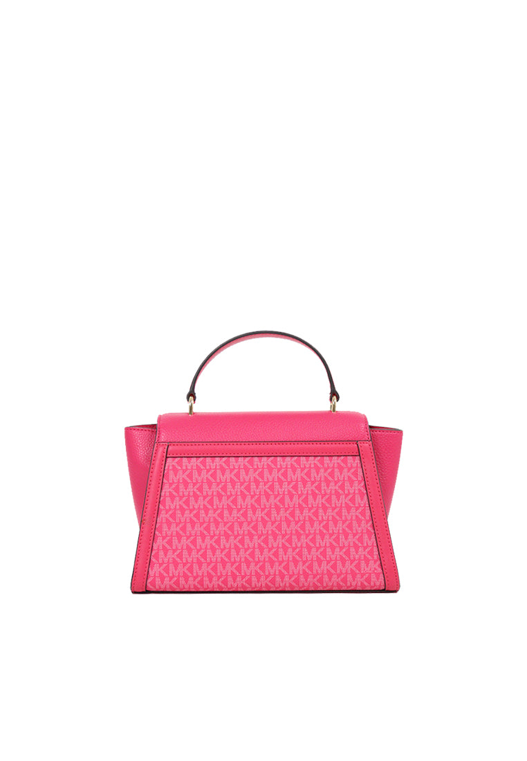 Michael Kors Whitney Medium Logo Satchel Bag In Electric Pink 35R4GWHS2V