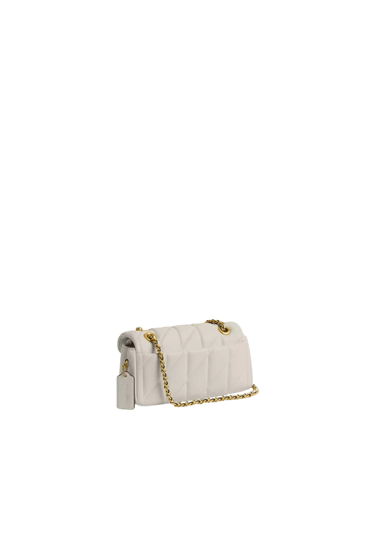 ( PREORDER ) Coach Tabby 20 With Pillow Quilting Shoulder Bag In Brass Chalk CP149