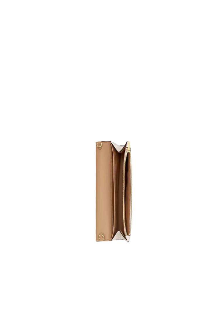 ( PREORDER ) Coach Klare With Chain Wallet In Gold Chalk CBI22