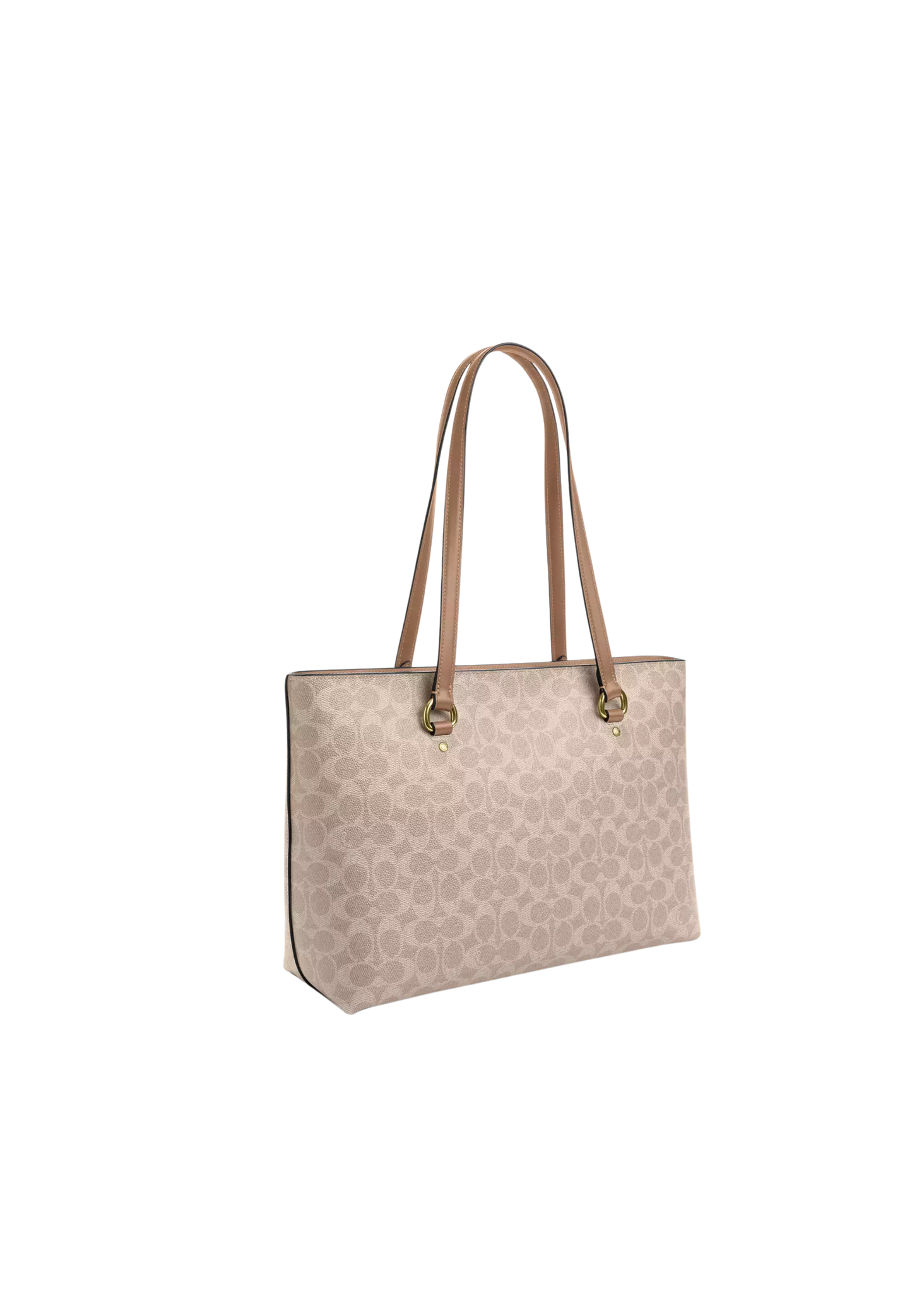 Coach Station Tote Bag In Signature Canvas In Sand Taupe CCD69