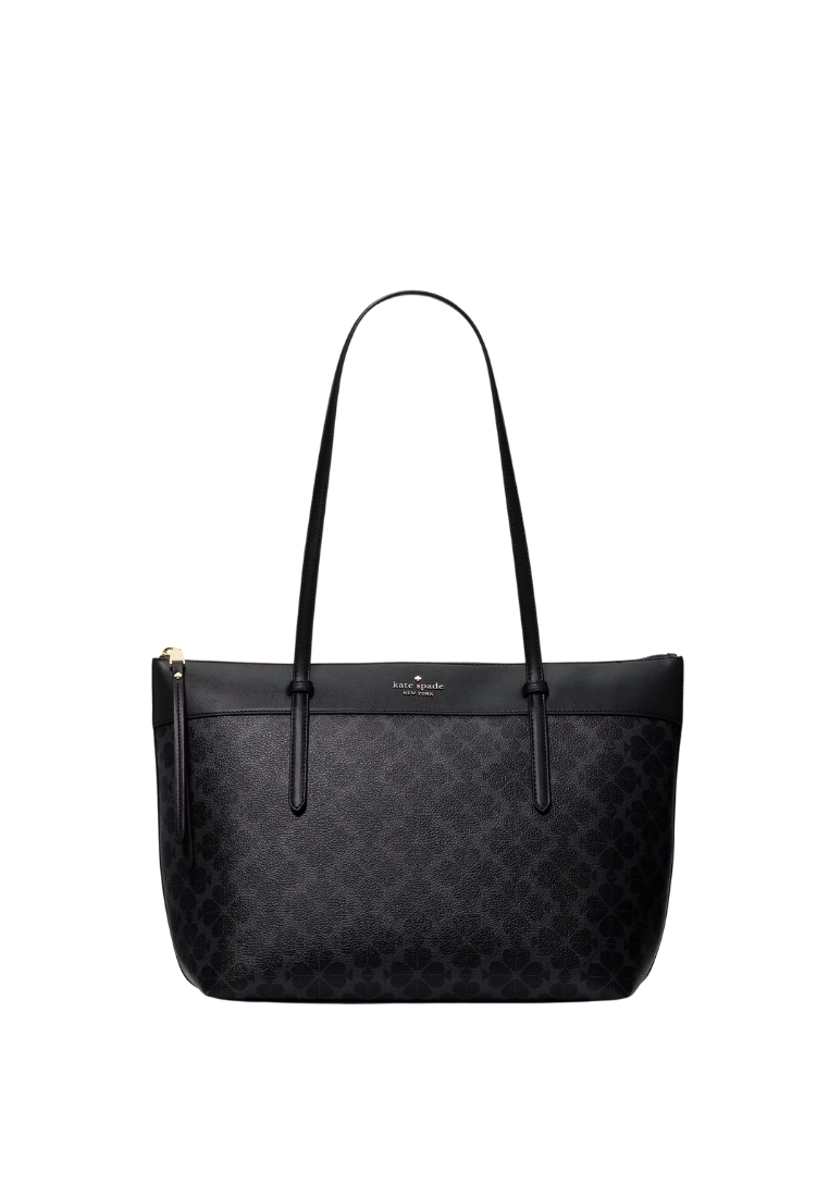 ( PREORDER ) Kate Spade All Day Spade Flower Tote Bag In Black KO142