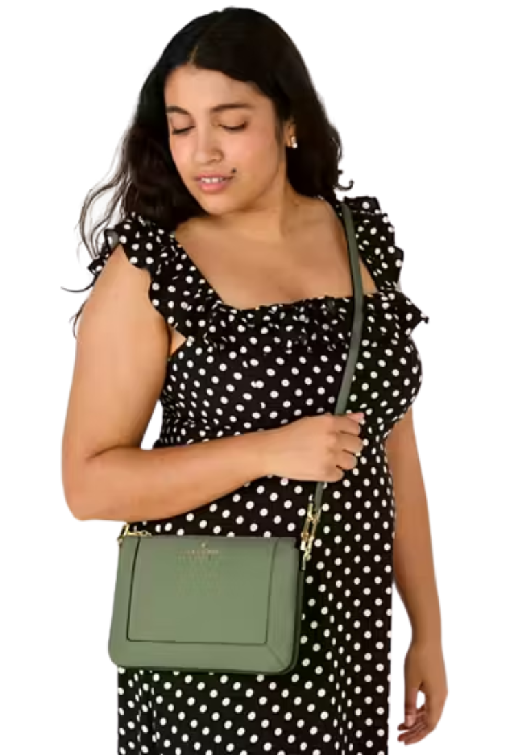 Kate Spade Lena Double Compartment Crossbody Bag In Romaine KH430
