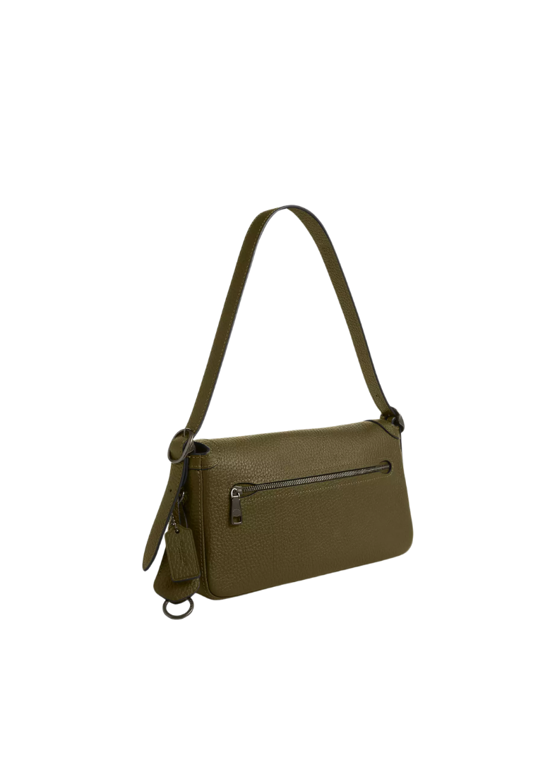 ( PREORDER ) Coach Etta Small Flap Shoulder Bag In Olive CCV64