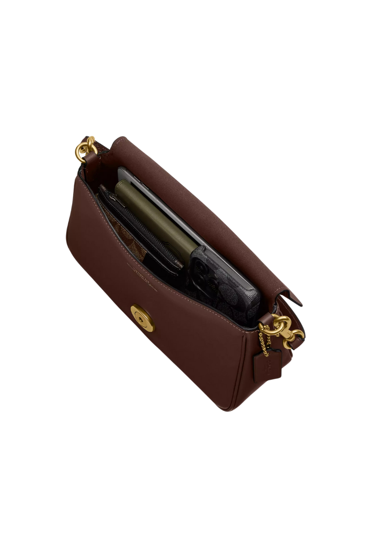 ( PREORDER ) Coach Soft Tabby Shoulder Bag In Brass Maple CAM98