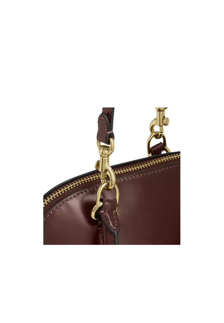 Coach Lara Mini Satchel Bag In Maple CEA01