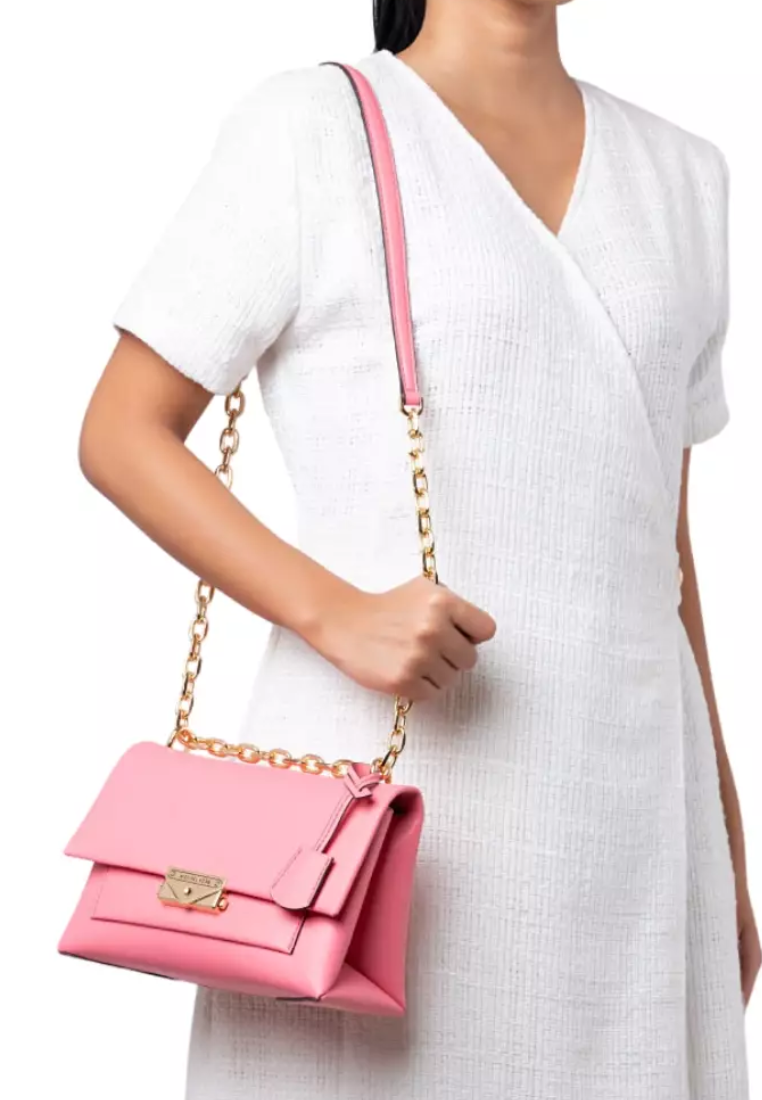 Michael Kors Cece Medium Flap Shoulder Bag In Tea Rose 35F2G0EF8O