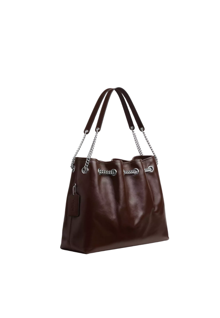 ( PREORDER ) Coach Evelyn Shoulder Bag In Silver CCZ79