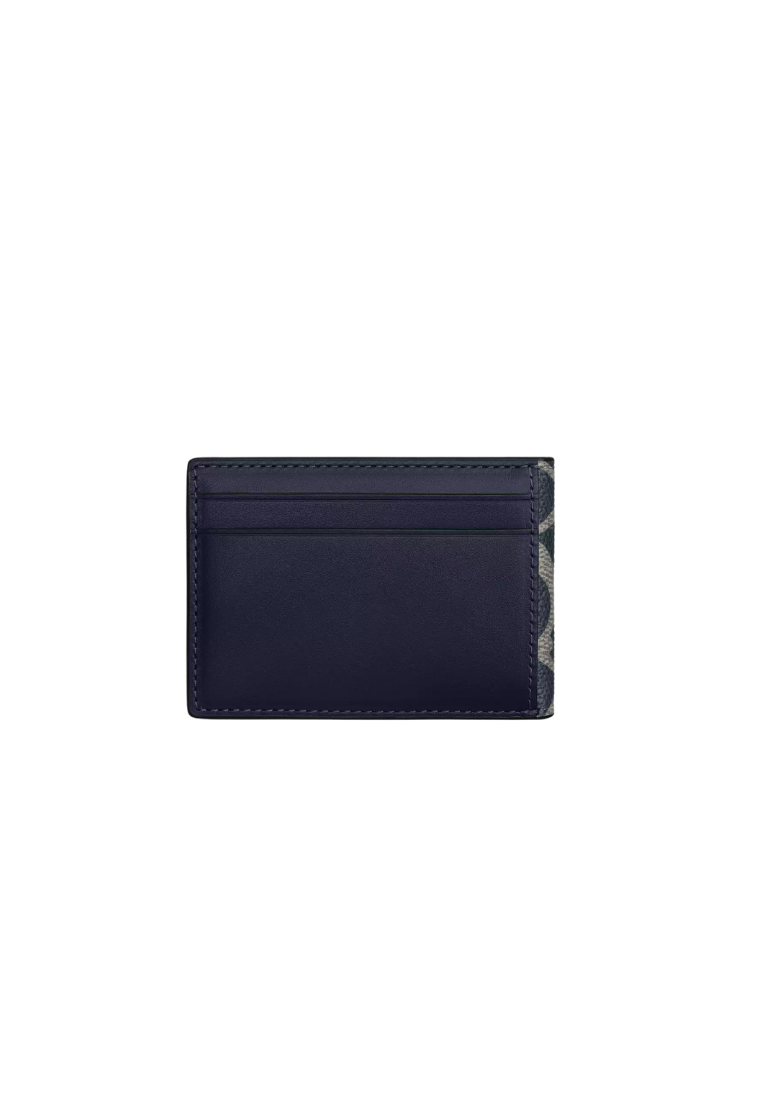 ( PREORDER ) Coach Compact Billfold In Signature Canvas Wallet In Denim Chalk CW368