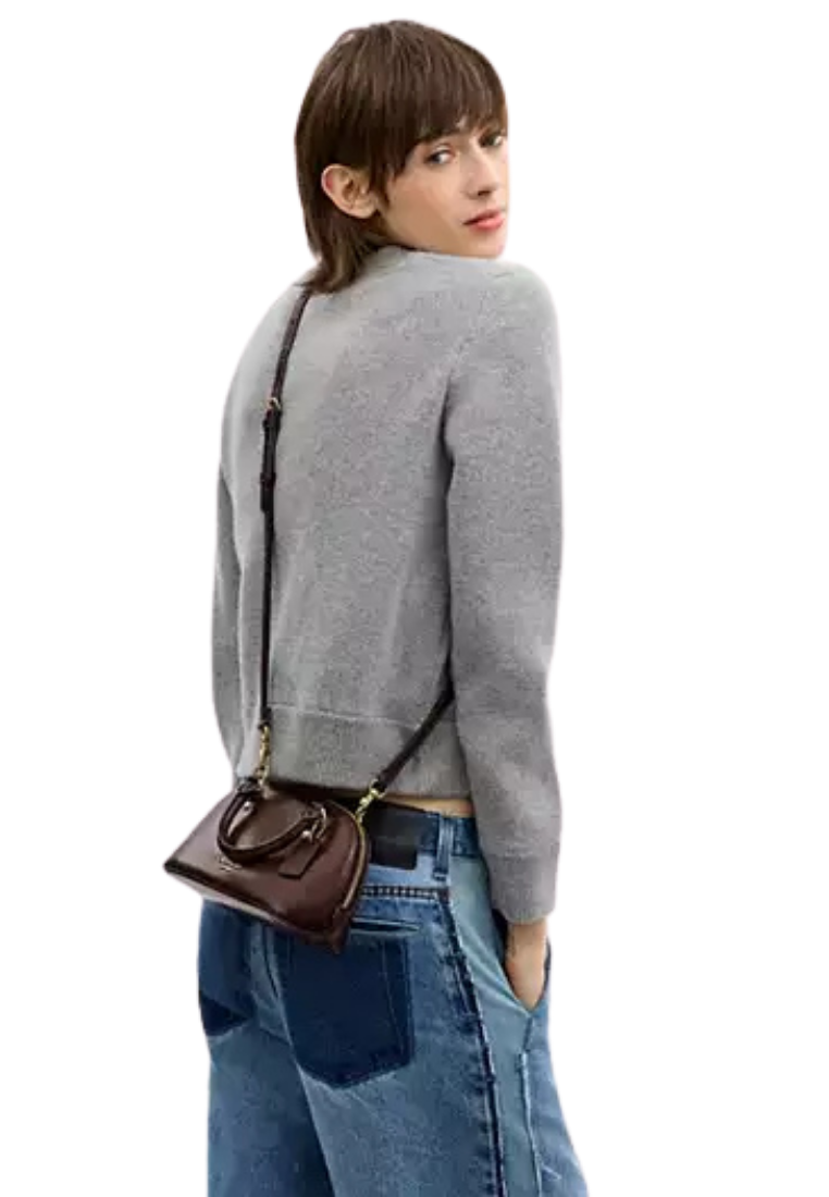 Coach Lara Mini Satchel Bag In Maple CEA01
