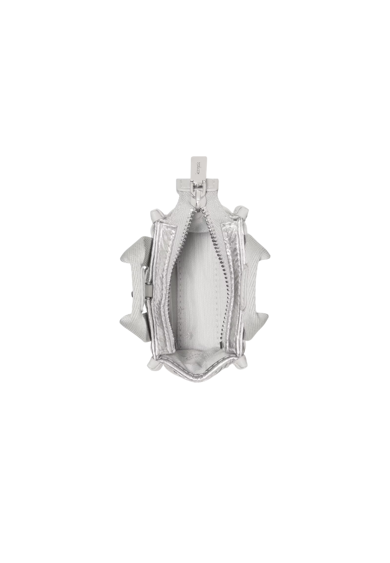 ( PREORDER ) Kate Spade Kip Puffy Micro Bag Charm In Silver KO057
