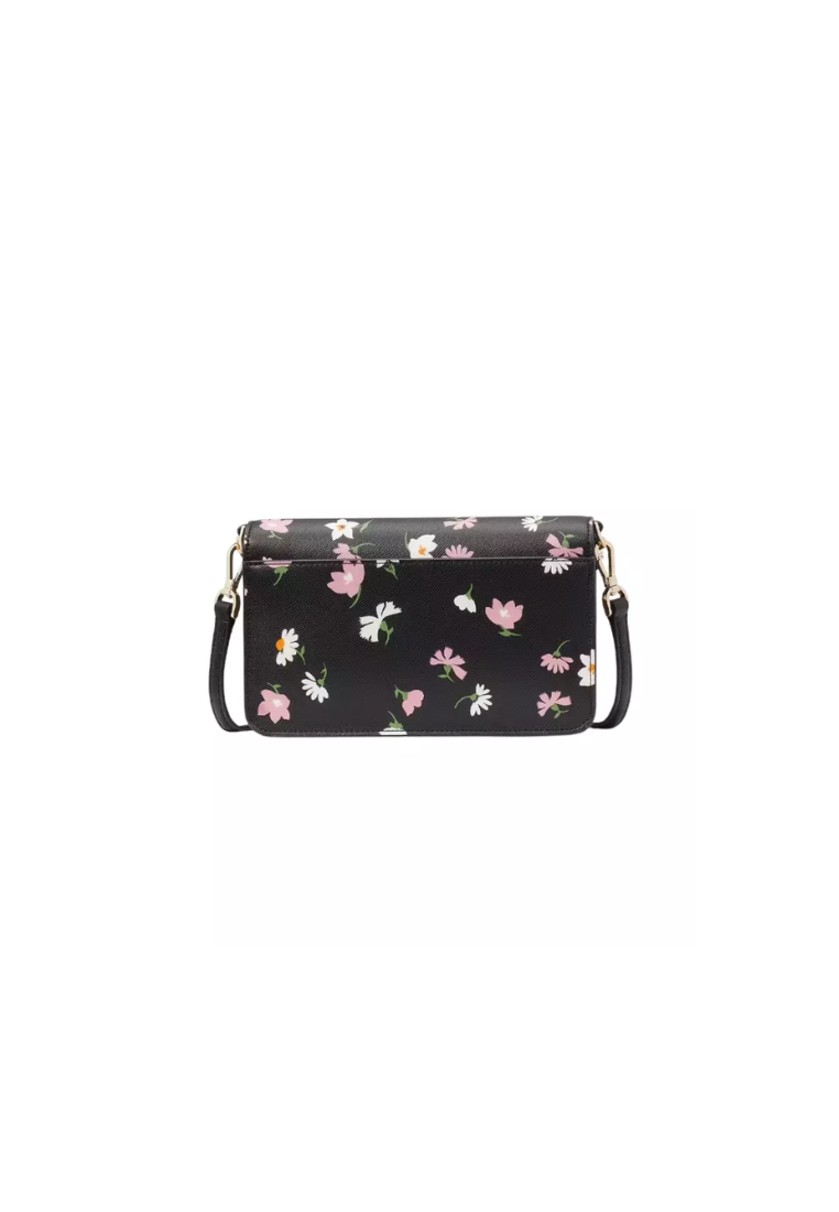 Kate Spade Madison Small Flap Crossbody Bag In Black Multi KF477