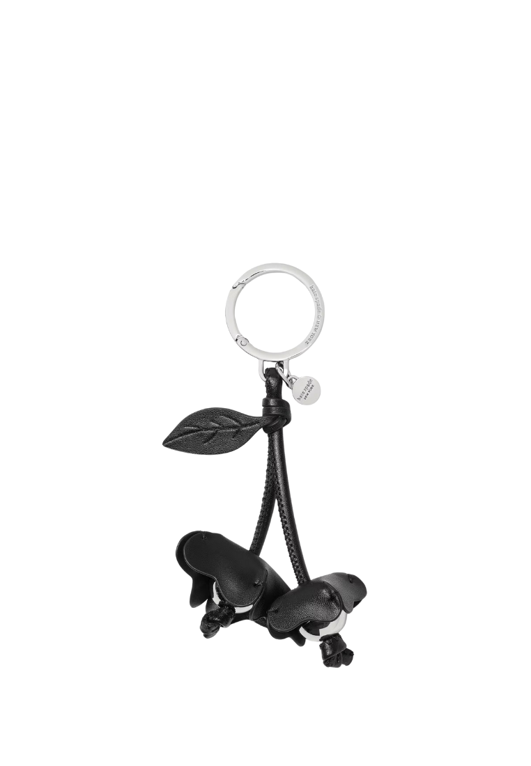 ( PREORDER ) Kate Spade 3D Flower Bag Charm In Black KM722