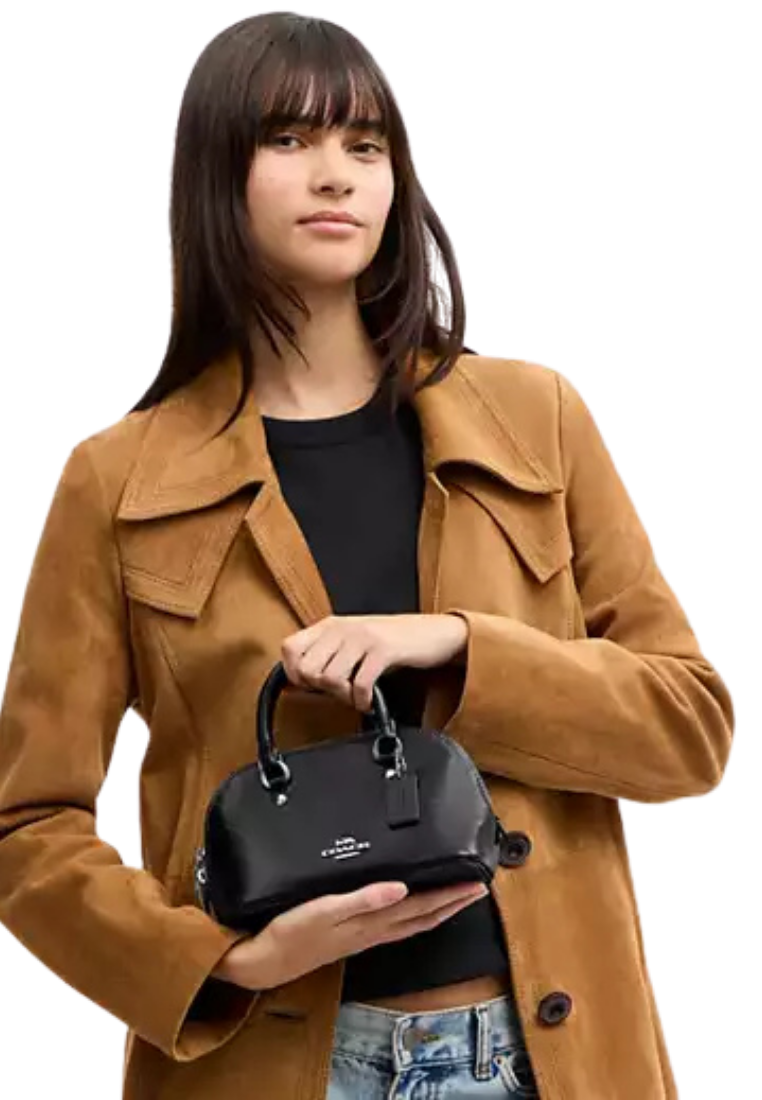 Coach Lara Mini Satchel Bag In Black CEA01