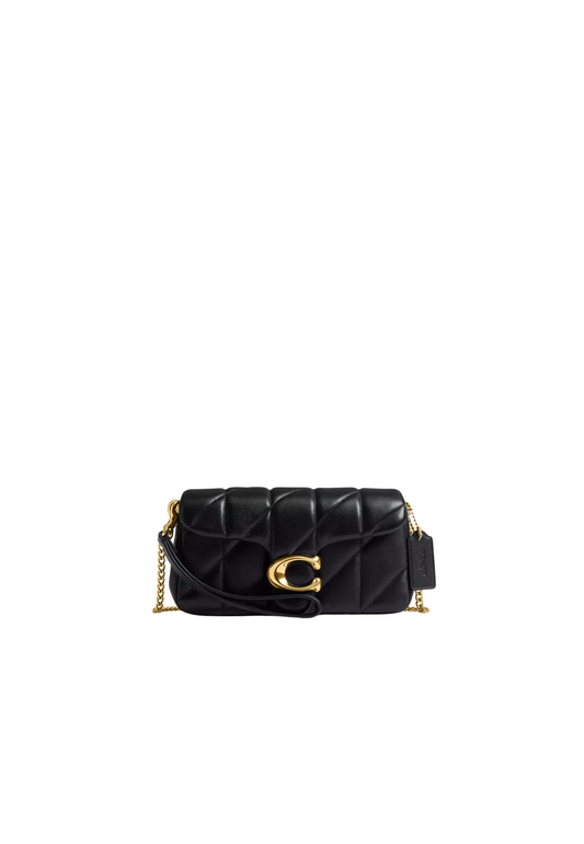 ( PREORDER ) Coach Tabby Chain 19 With Quilting Crossbody Bag In Black CBH23