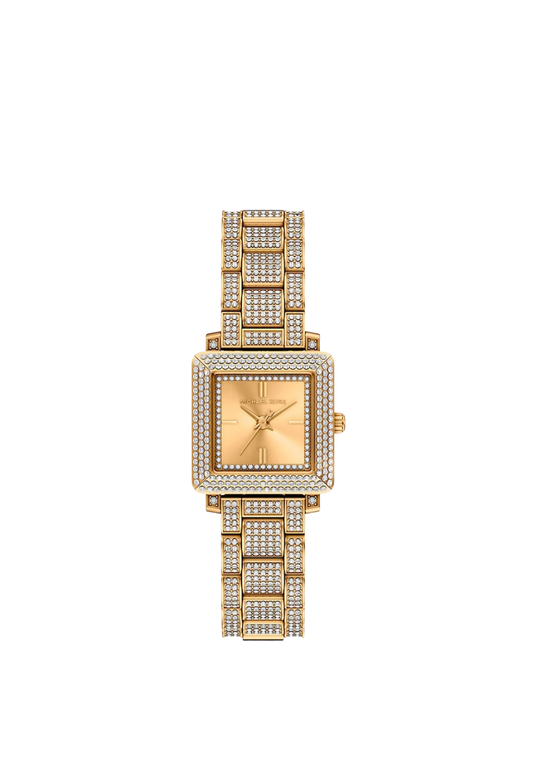 ( PREORDER ) Michael Kors Petite Gwynn Pave Gold-Tone Watch In Gold Brown MKO1260