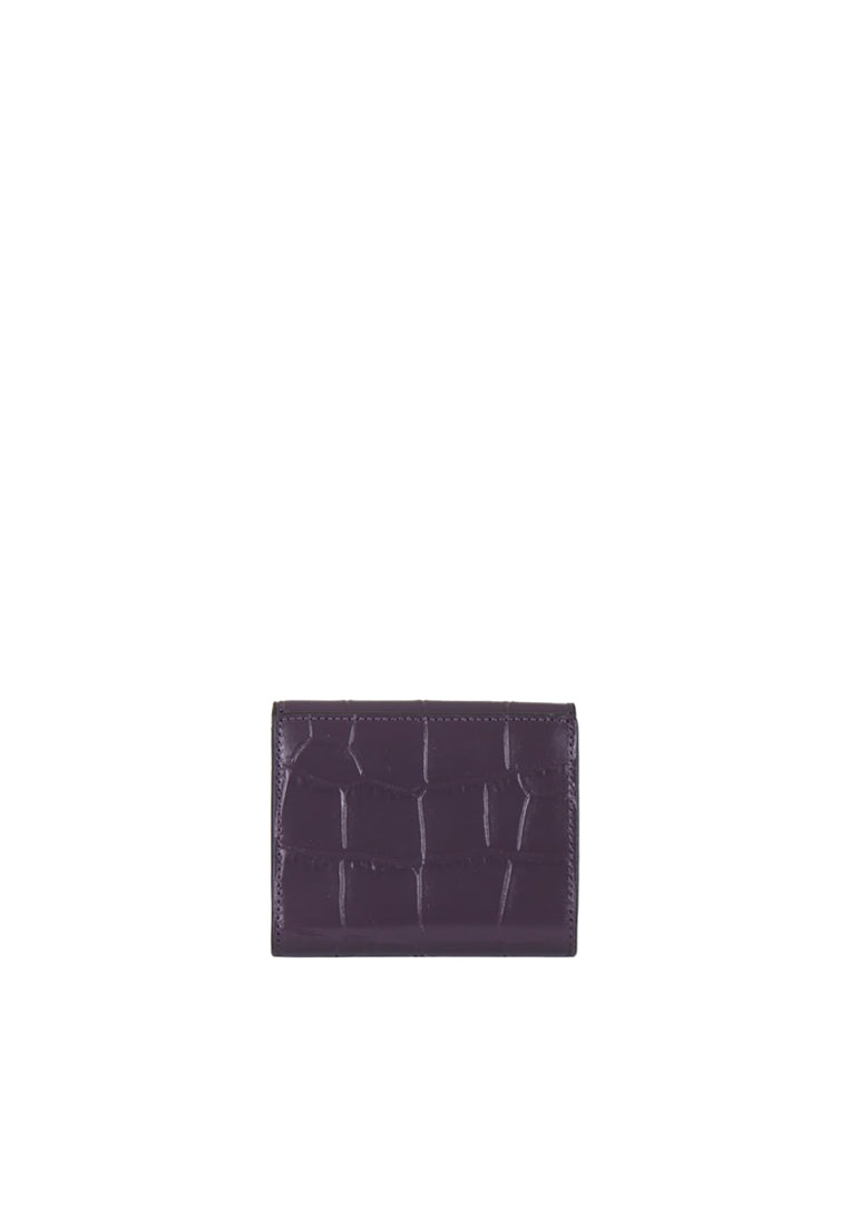 Coach Small Morgan Wallet Embossed Leather In Amethyst CM263