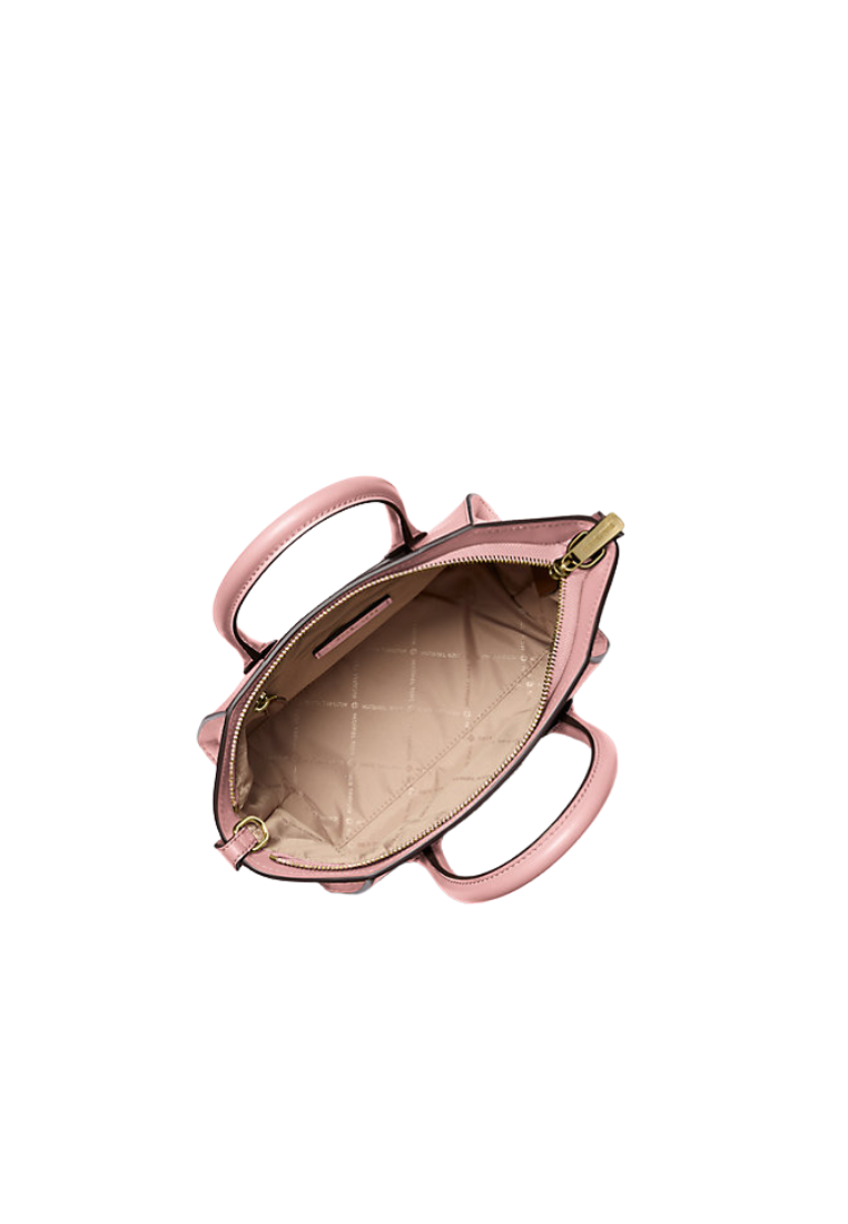 ( PREORDER ) Michael Kors Avril Small Pebbled Leather Satchel Bag In Powder Blush 35F4G4VS1L