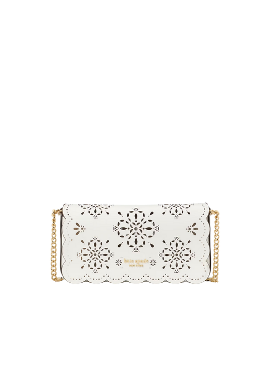 ( PREORDER ) Kate Spade Serena Chain Wallet In True White KL580
