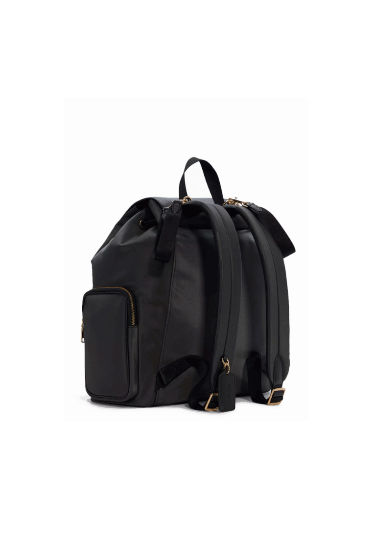 ( PREORDER ) Coach Backpack Non Leather In Gold Black C6808