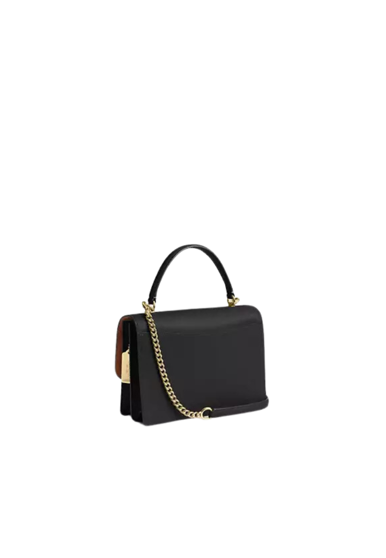 ( PREORDER ) Coach Klare Top Handle Handbag In Gold Black CY686