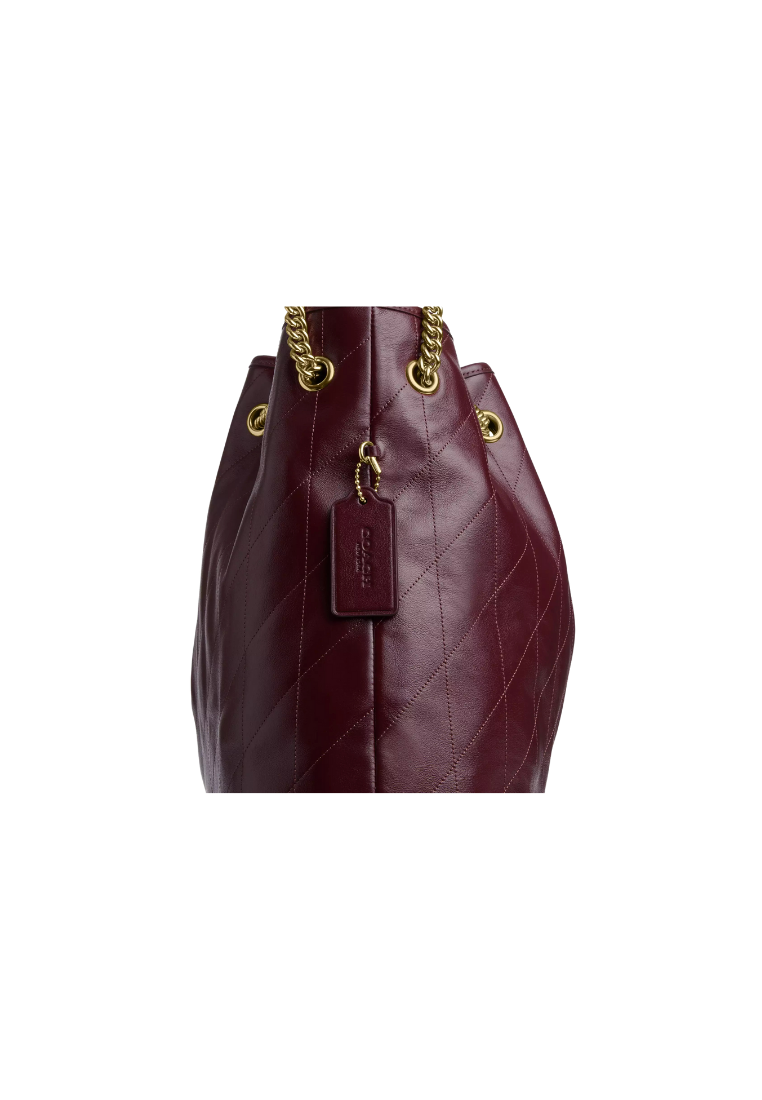 ( PREORDER ) Coach Evelyn Large With Quilting Shoulder Bag In Gold CCZ81