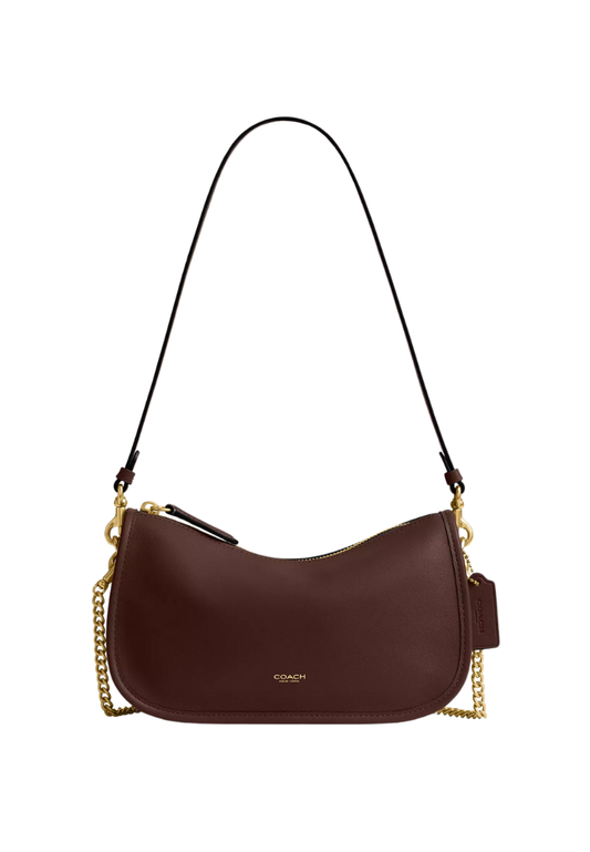 ( PREORDER ) Coach Waverly Bag Shoulder Bag In Brass Maple CCC36