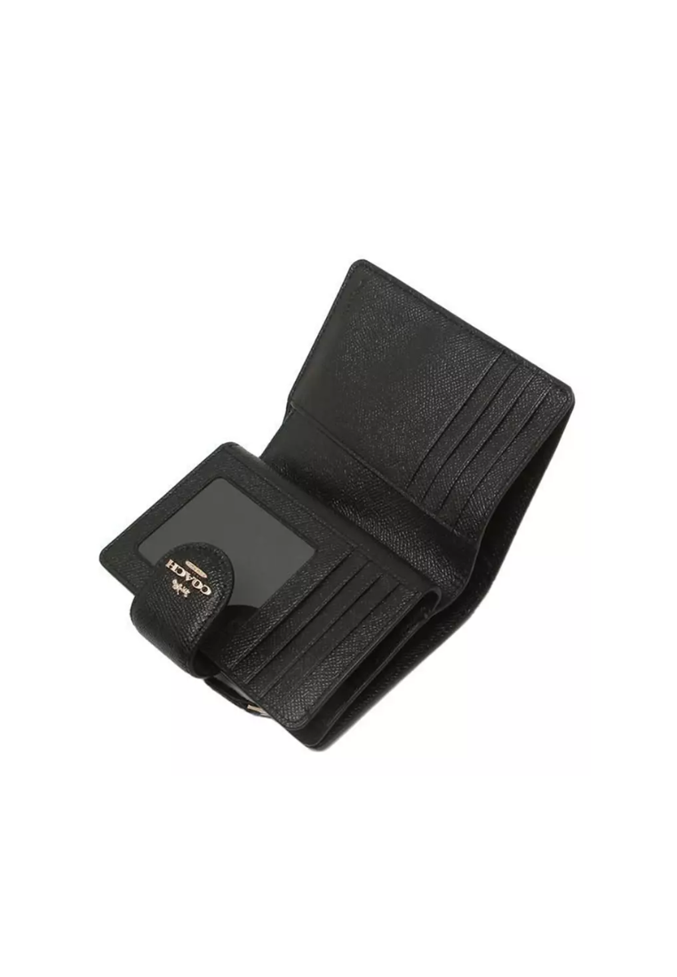 COACH Medium Leather Corner Zip Wallet in Black - Gold, Style No. 6390,  Gold/Black, Medium Leather Corner Zip Wallet : Amazon.co.uk: Fashion