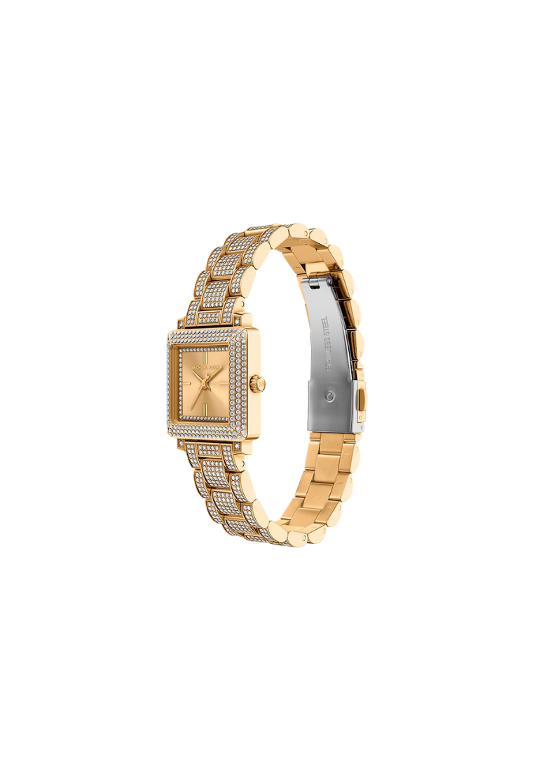 ( PREORDER ) Michael Kors Petite Gwynn Pave Gold-Tone Watch In Gold Brown MKO1260