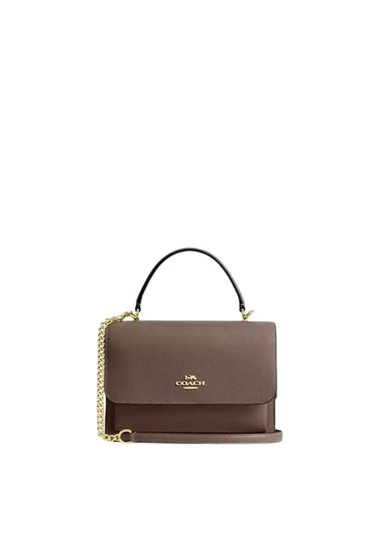 ( PREORDER ) Coach Klare Top Handle Handbag In Gold Dark Stone CY687