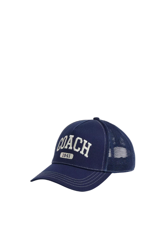 ( PREORDER ) Coach Coach 1941 Embroidered Trucker Hat In Navy CAA61