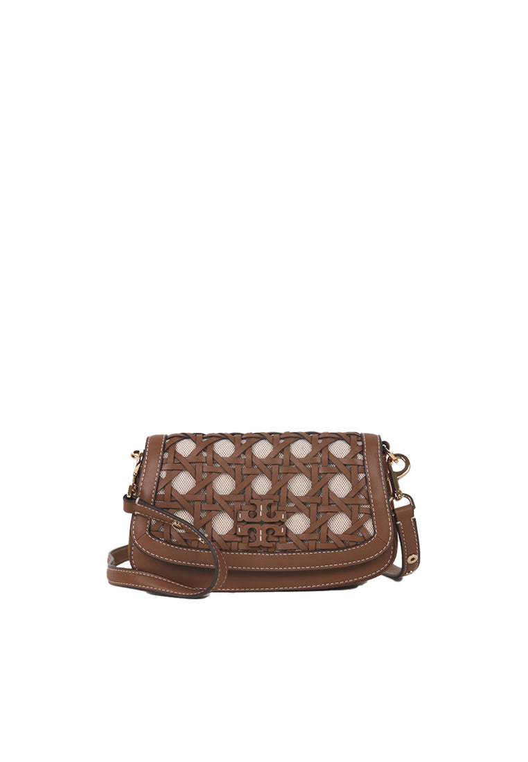 Tory Burch Britten Convertible Crossbody Bag In Moose 154904