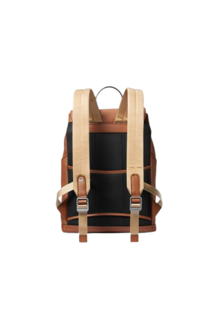 ( PREORDER ) Michael Kors Hudson Backpack Pebbled Leather Utility In Luggage 33H3LHDB2L