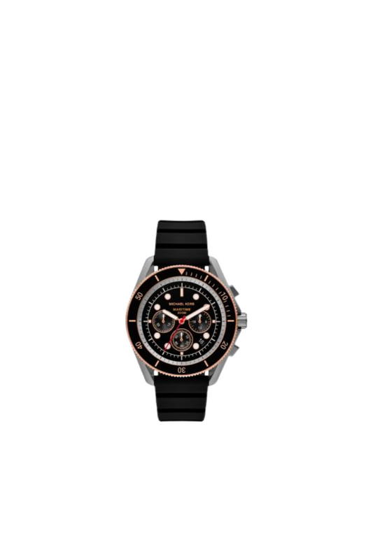 ( PREORDER ) Michael Kors Oversized Maritime Gunmetal and Silicone Watch Watches In Gunmetal MK9206