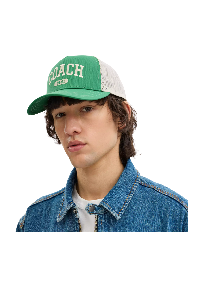 ( PREORDER ) Coach Coach 1941 Embroidered Trucker Hat In Kelly CAA61